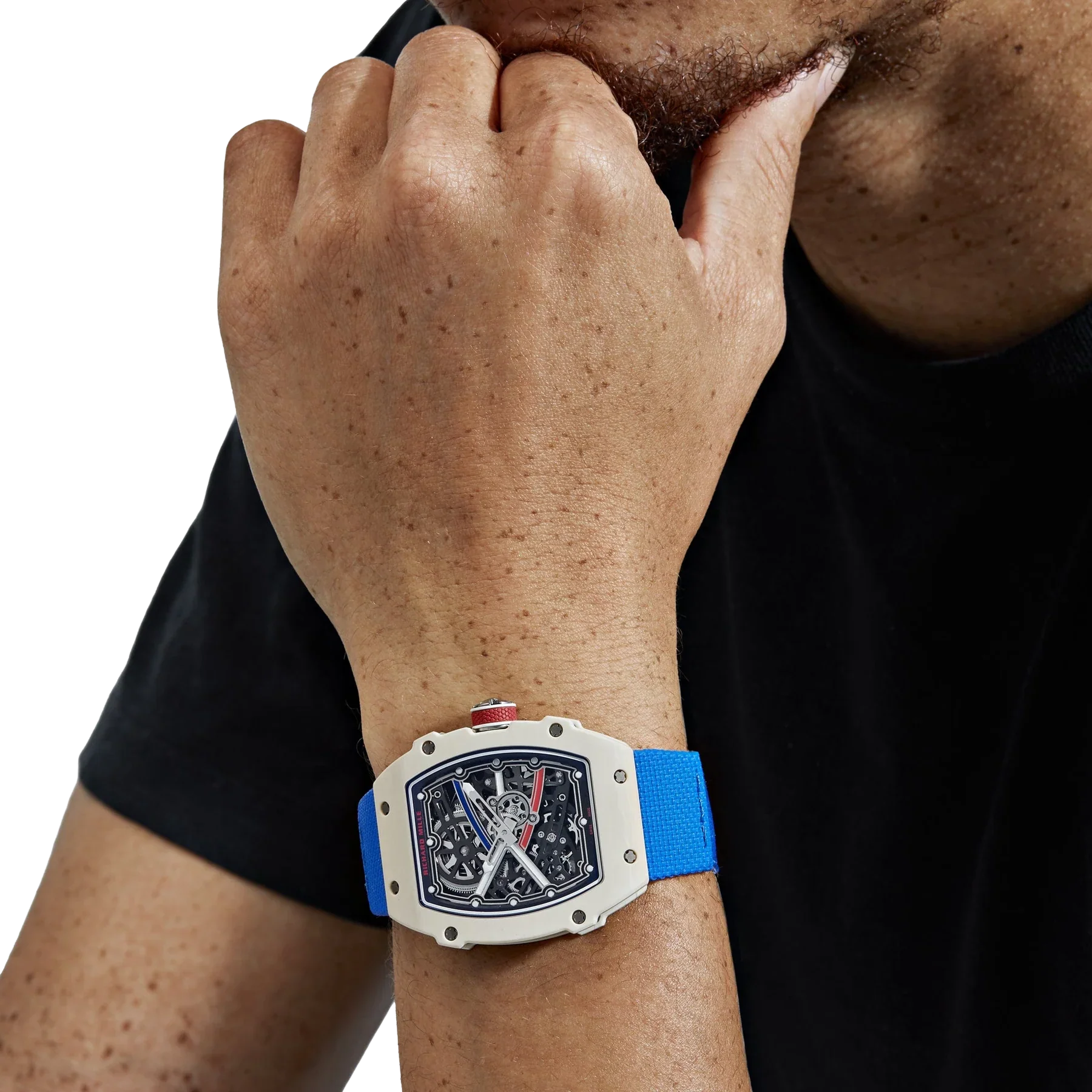 Extra Flat Alexis Pinturault France Carbon TPT White Blue Red RM 67-02
