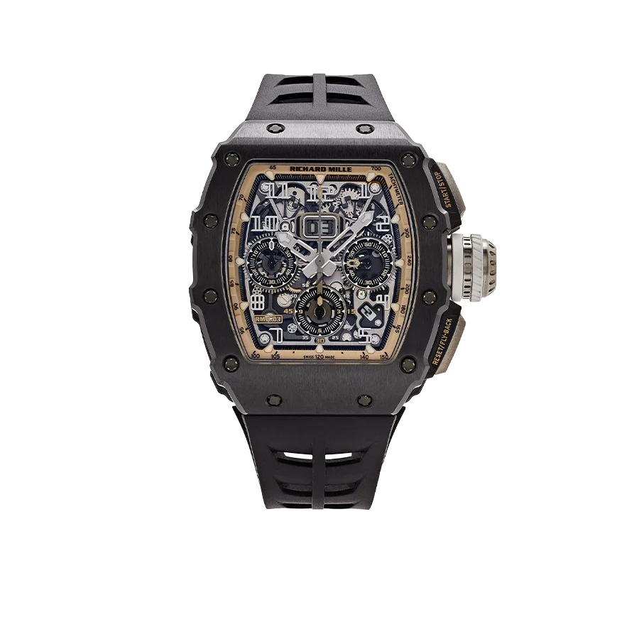 RM 11-03 Black Ceramic, Skeleton Dial 50 mm