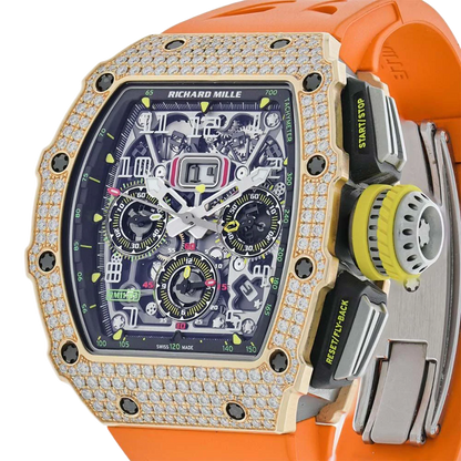 RM 11-03 Rose Gold - Skeleton Dial 45mm