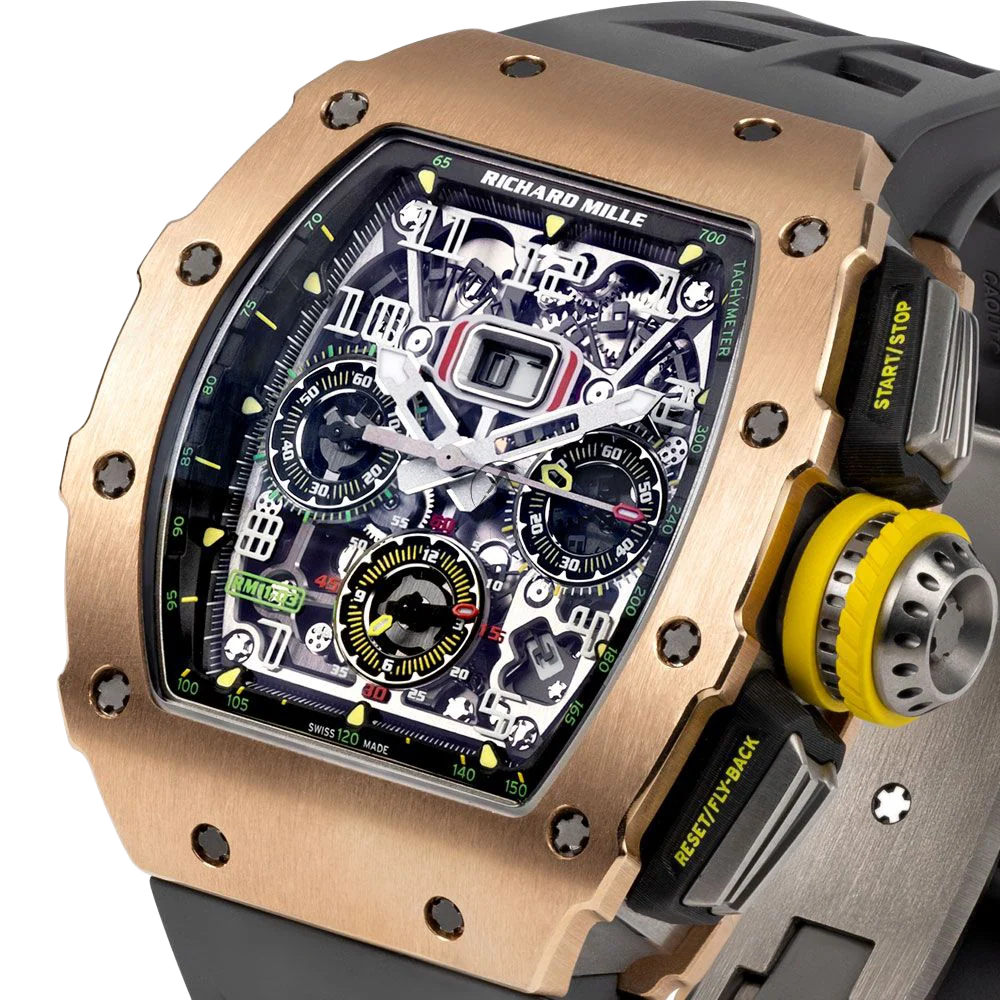 RM 11-03 Rose Gold &amp; Titanium, Skeleton Dial, 50 mm