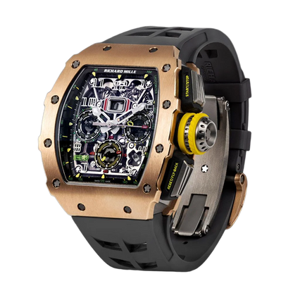 RM 11-03 Rose Gold &amp; Titanium, Skeleton Dial, 50 mm