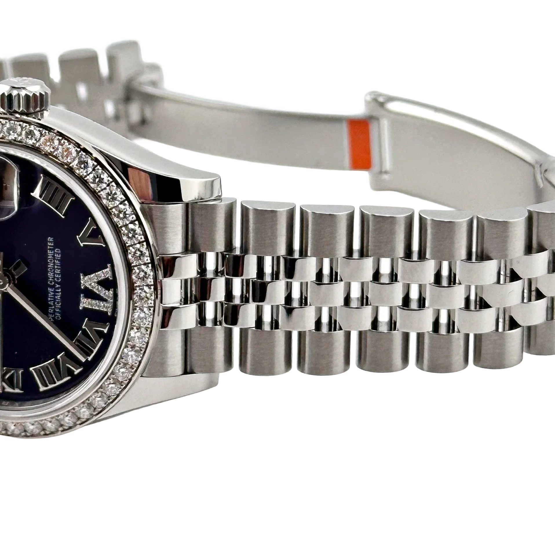 Lady-Datejust 31mm 278384RBR Stainless Steel Diamond Bezel Violet Roman Dial Jubilee