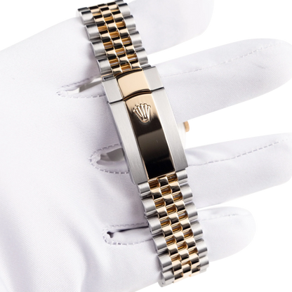 Datejust 41mm Stainless Steel Yellow Gold Black Diamond Dial Jubilee 126333-006