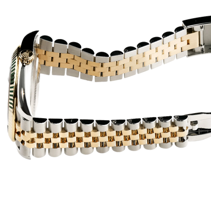 Datejust 41mm Stainless Steel Yellow Gold Black Diamond Dial Jubilee 126333-006