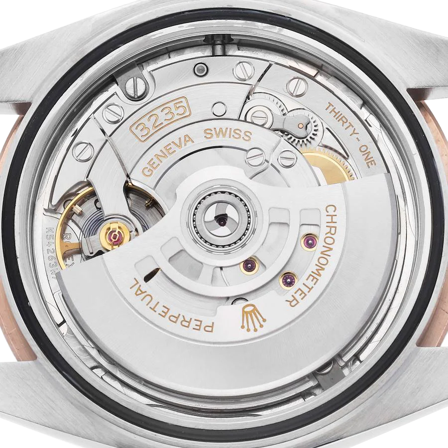 Datejust 41 Steel Everose Gold Sundust Diamond Dial Mens Watch 126331
