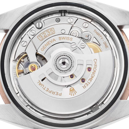 Datejust 41 Steel Everose Gold Sundust Diamond Dial Mens Watch 126331