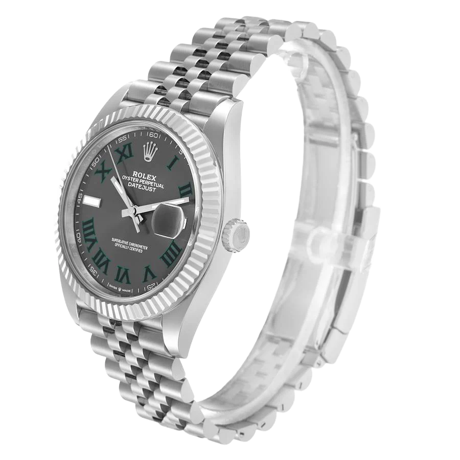 Datejust 41mm 126334 Wimbledon Stainless Steel Slate Dial Oyster