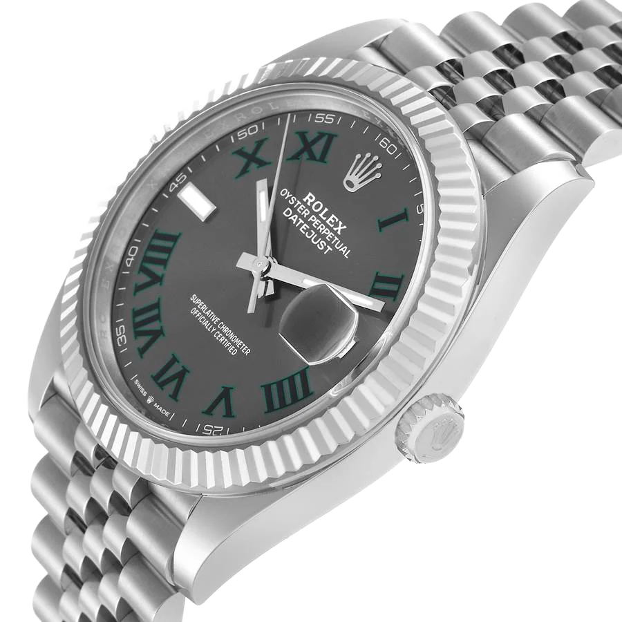 Datejust 41mm 126334 Wimbledon Stainless Steel Slate Dial Oyster