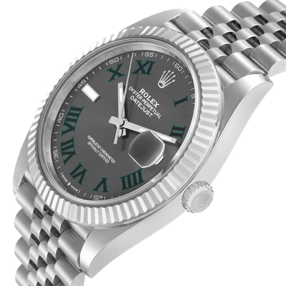 Datejust 41mm 126334 Wimbledon Stainless Steel Slate Dial Oyster