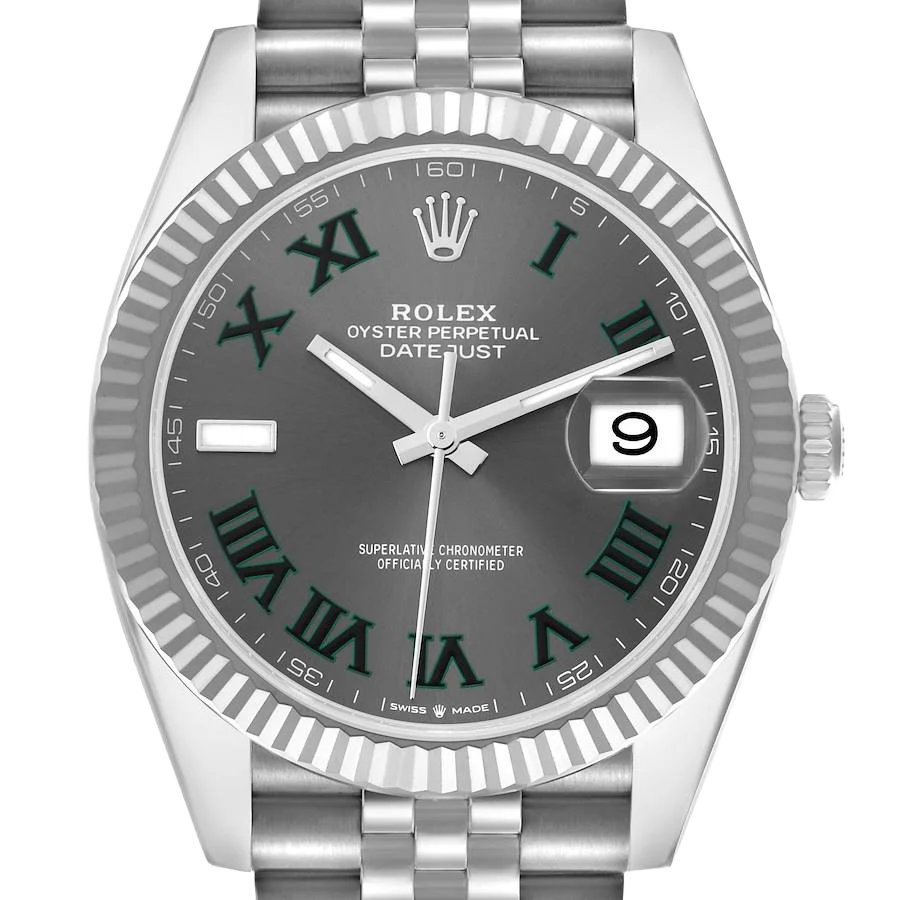 Datejust 41mm 126334 Wimbledon Stainless Steel Slate Dial Oyster