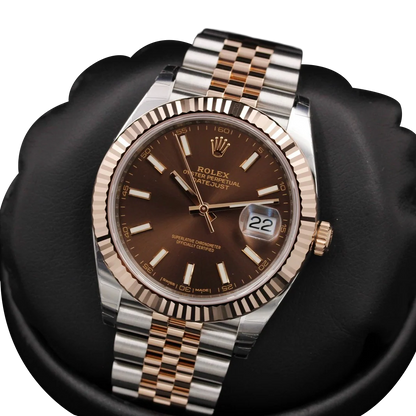 Datejust 41mm Steel & Everose Gold Chocolate 126331-0002