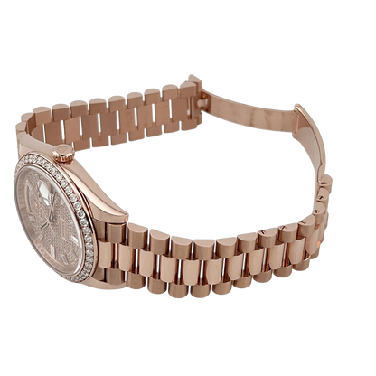Day-Date 40 228345RBR Rose Gold Diamond Dial Diamond Bezel New 228345rbr-0002