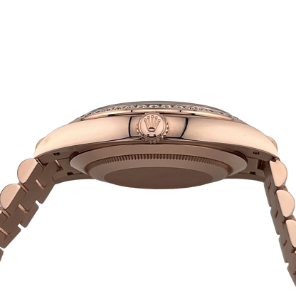 Day-Date 40 228345RBR Rose Gold Diamond Dial Diamond Bezel New 228345rbr-0002