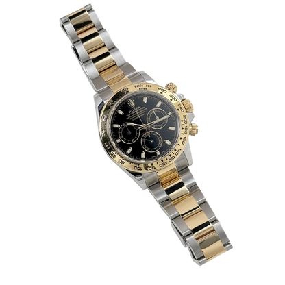 Daytona 40mm Yellow Gold Stainless Steel Black Dial 116503