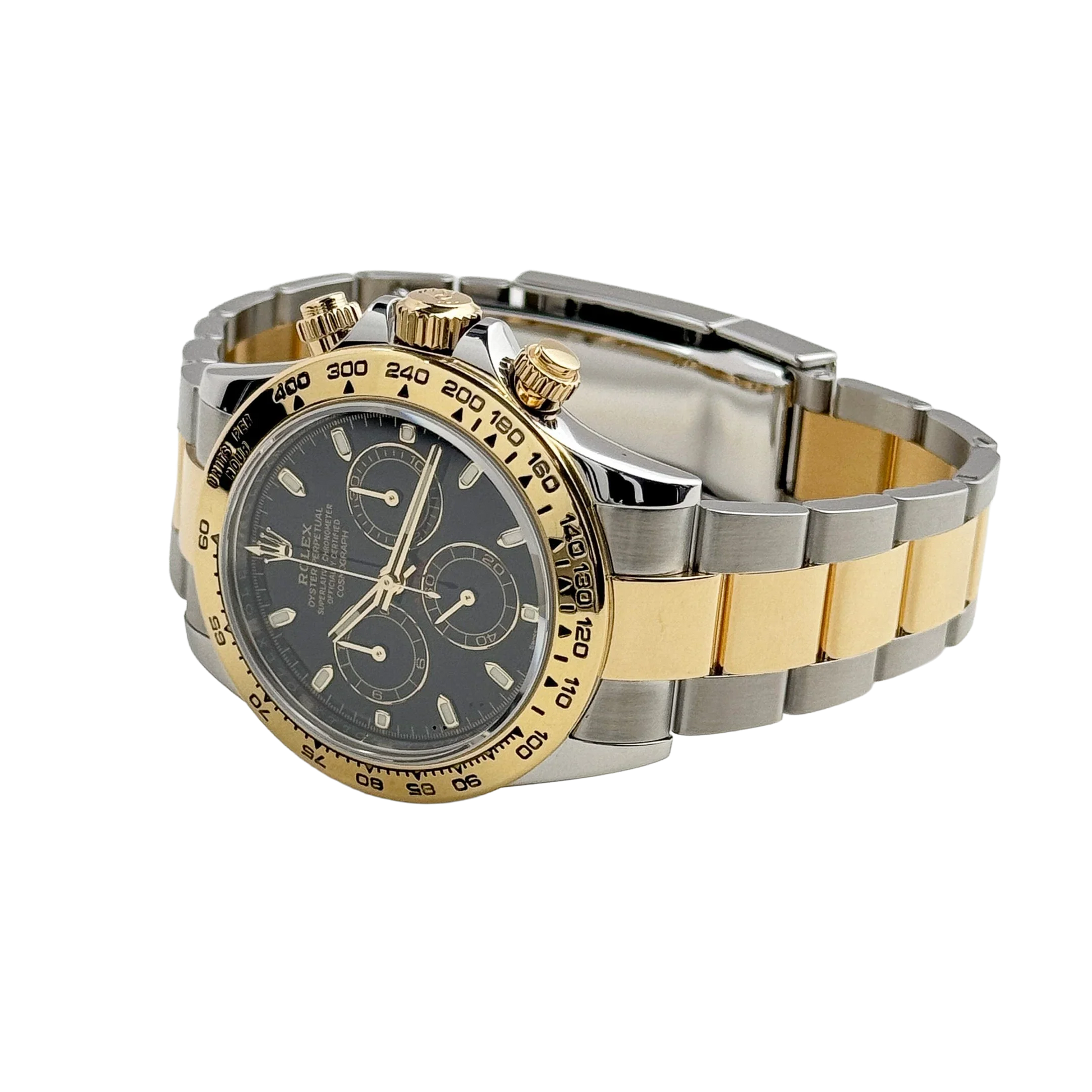 Daytona 40mm Yellow Gold Stainless Steel Black Dial 116503