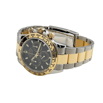 Daytona 40mm Yellow Gold Stainless Steel Black Dial 116503