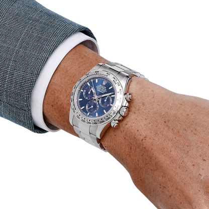 Daytona Blue Dial 40mmWhite Gold Chronograph Mens Watch 126509