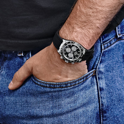 Daytona 40mm Baby Le Mans White Gold Black Dial 126519LN