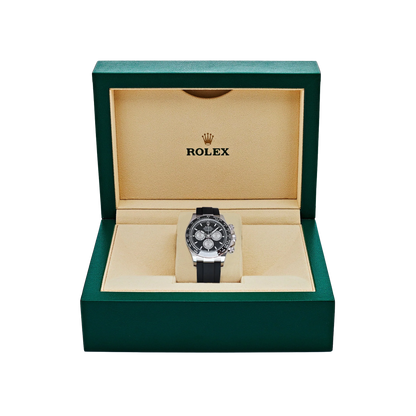 Daytona 40mm Baby Le Mans White Gold Black Dial 126519LN