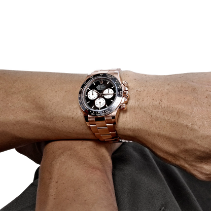 Daytona 40mm Le Mans Rose Gold Bright Black Dial (2025) 126525LN