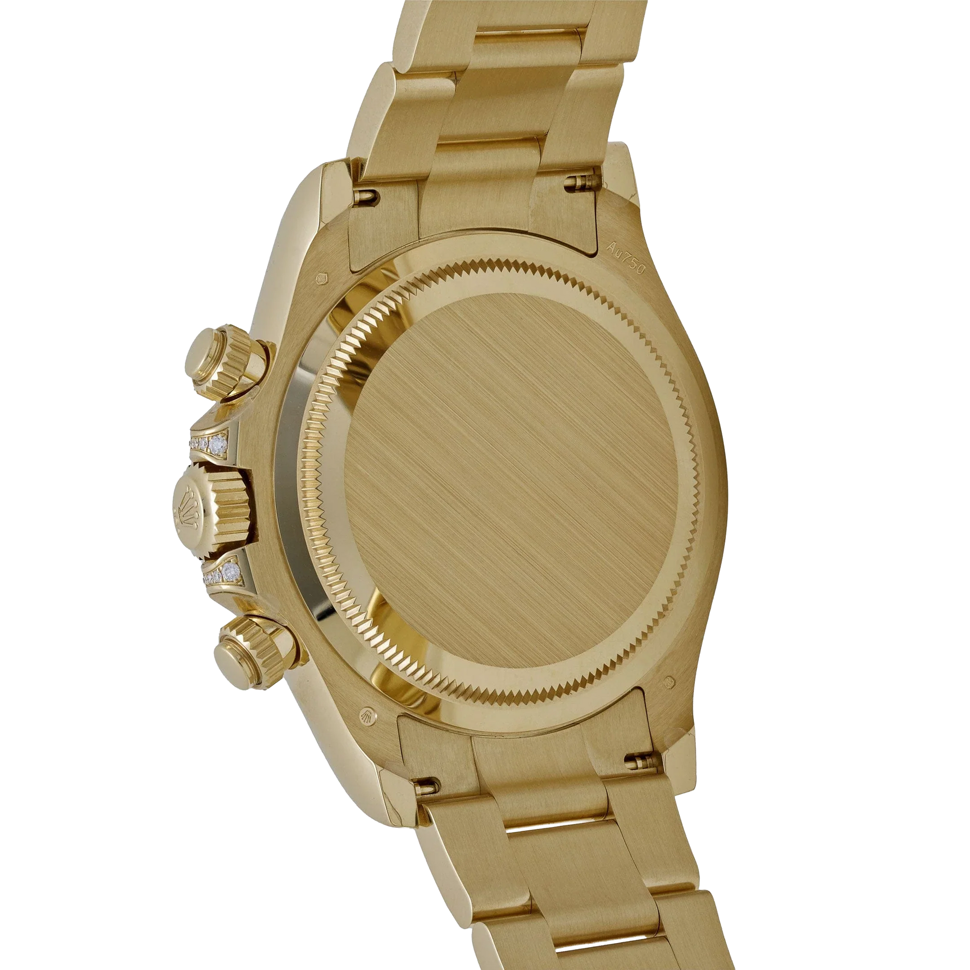 Daytona 126598RBOW 40mm Rainbow Yellow Gold Black Dial Sapphire Bezel
