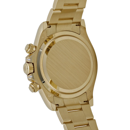 Daytona 126598RBOW 40mm Rainbow Yellow Gold Black Dial Sapphire Bezel