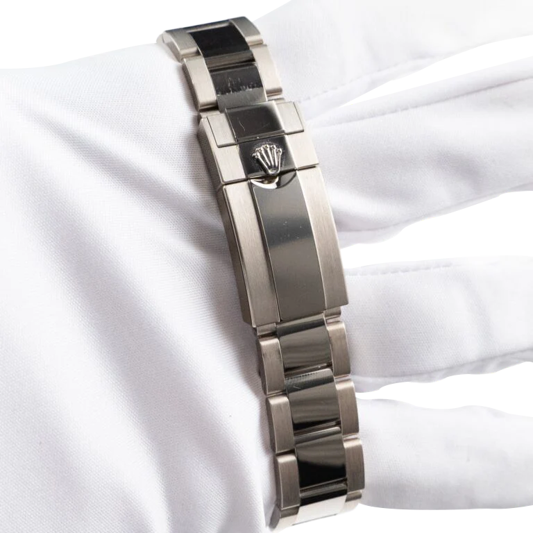 Daytona 40mm 126599TSA White Gold Silver Sheen Obsidian Dial Sapphire Bezel