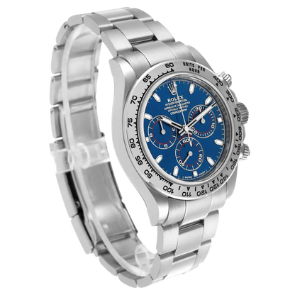 Daytona Blue Dial 40mmWhite Gold Chronograph Mens Watch 116509