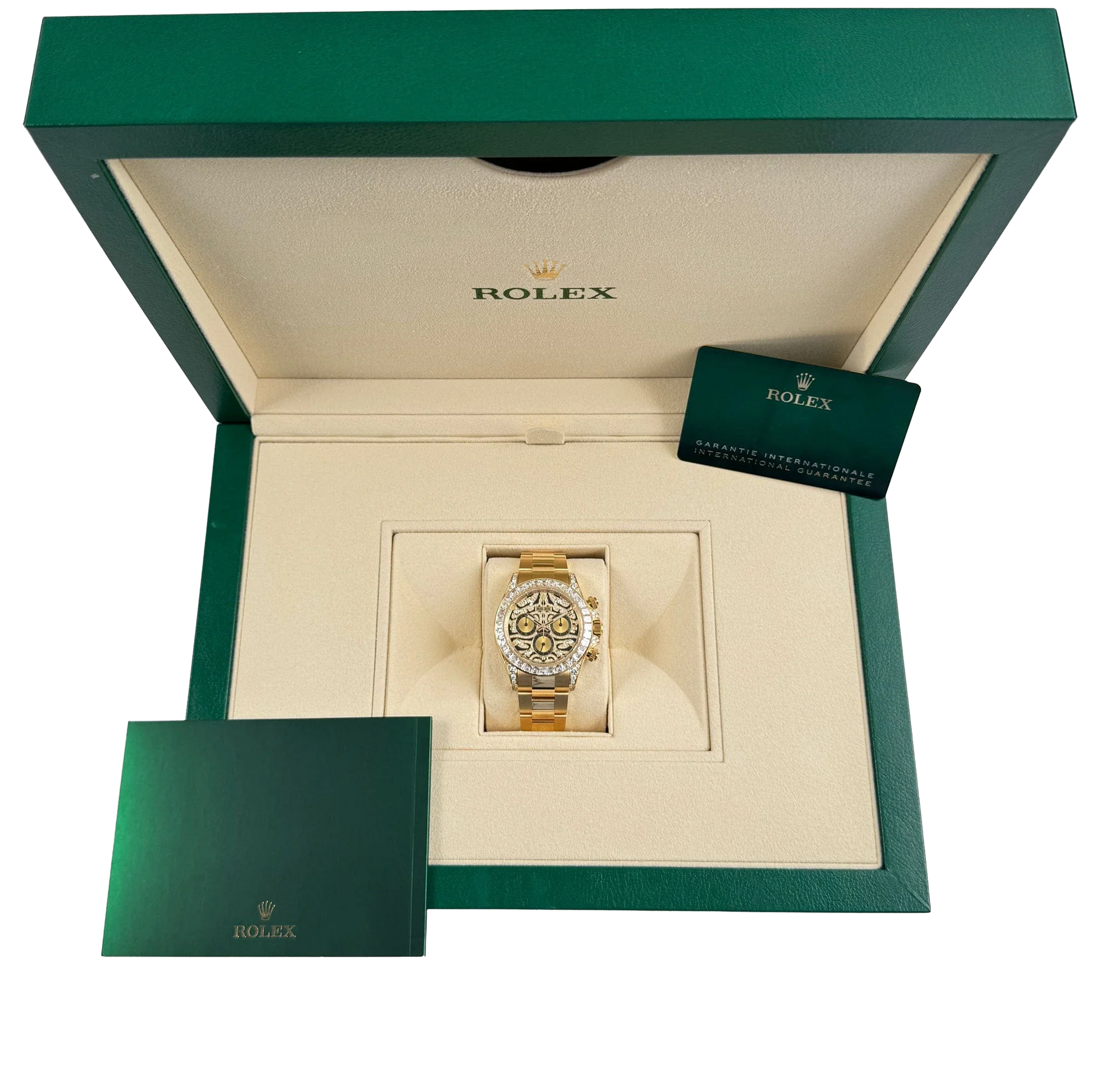 Daytona Eye of the Tiger 116598TBR Yellow Gold Diamond Dial (Super Clone)
