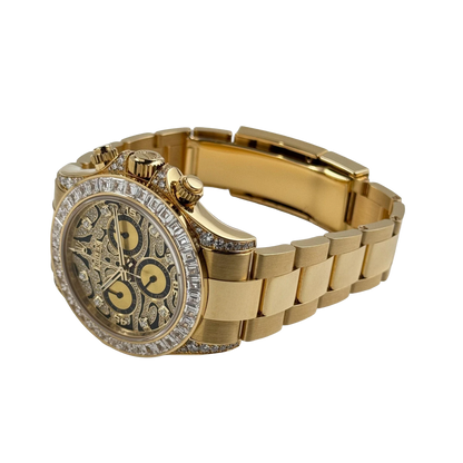 Daytona Eye of the Tiger 116598TBR Yellow Gold Diamond Dial (Super Clone)