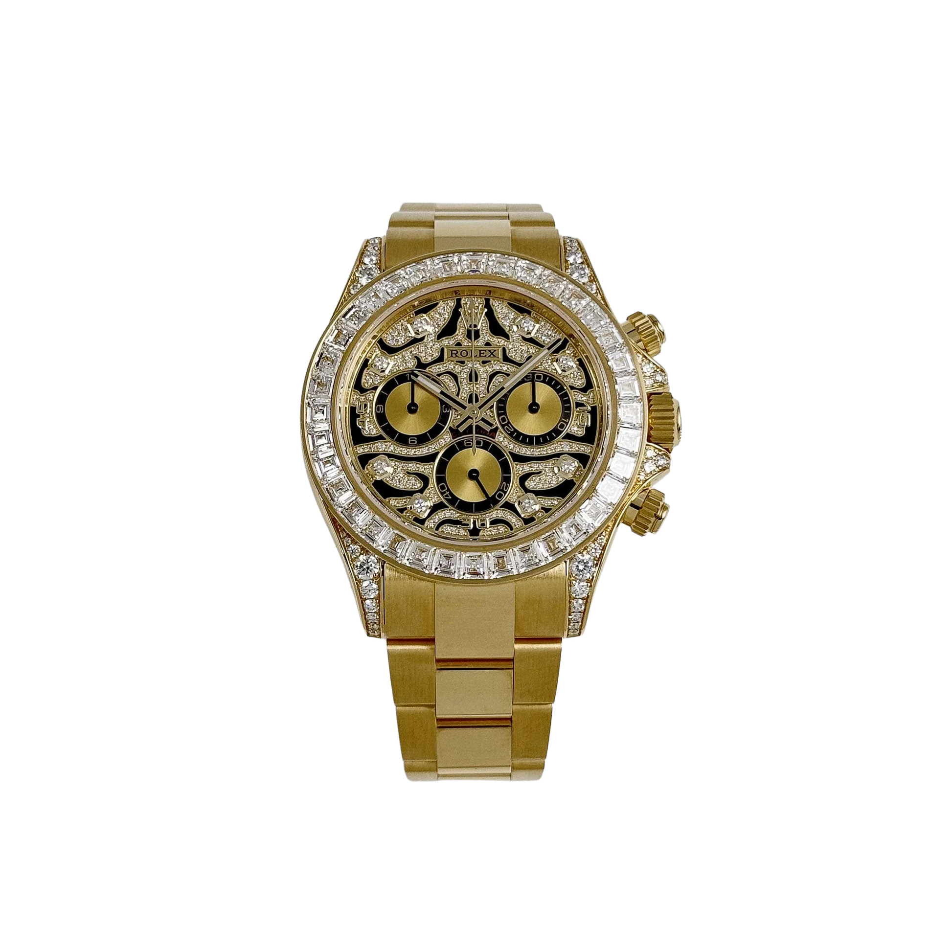 Daytona Eye of the Tiger 116598TBR Yellow Gold Diamond Dial (Super Clone)