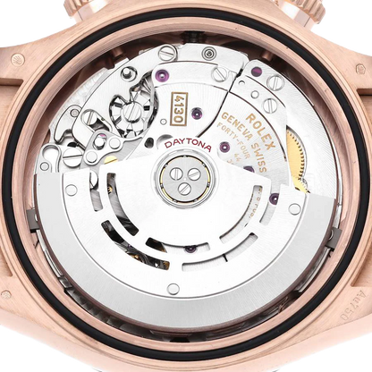 Daytona 40mm Rose Gold Oysterflex Mens Watch 116515LN