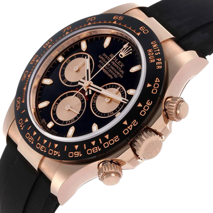 Daytona 40mm Rose Gold Oysterflex Mens Watch 116515LN