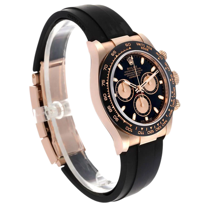 Daytona 40mm Rose Gold Oysterflex Mens Watch 116515LN