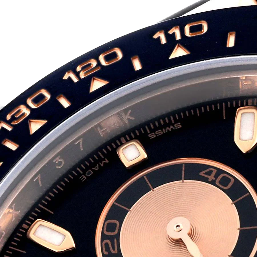 Daytona 40mm Rose Gold Oysterflex Mens Watch 116515LN