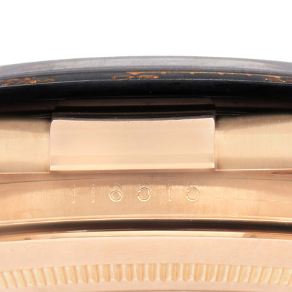 Daytona 40mm Rose Gold Chocolate Dial Mens Watch 116515