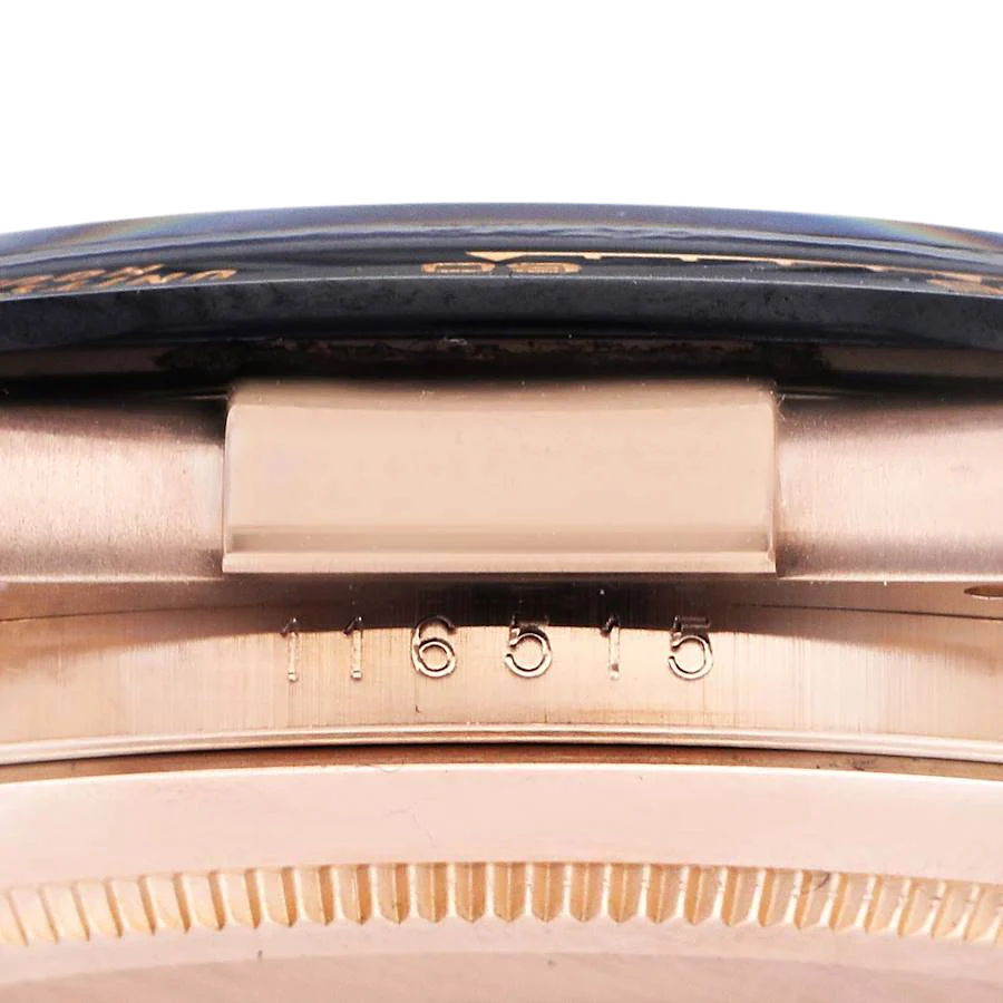 Daytona 40mm Rose Gold Oysterflex Chocolate Dial Mens Watch 116515