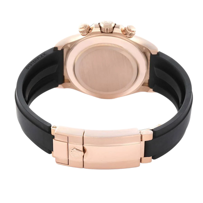 Daytona 40mm Rose Gold Oysterflex Chocolate Dial Mens Watch 116515