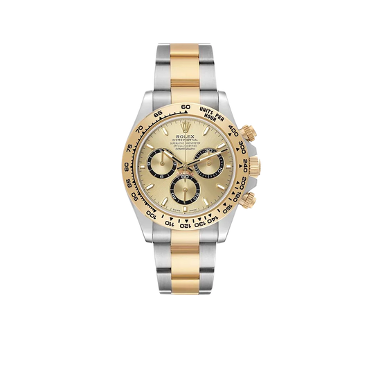 Daytona Steel Yellow Gold Champagne Dial Mens Watch 126503