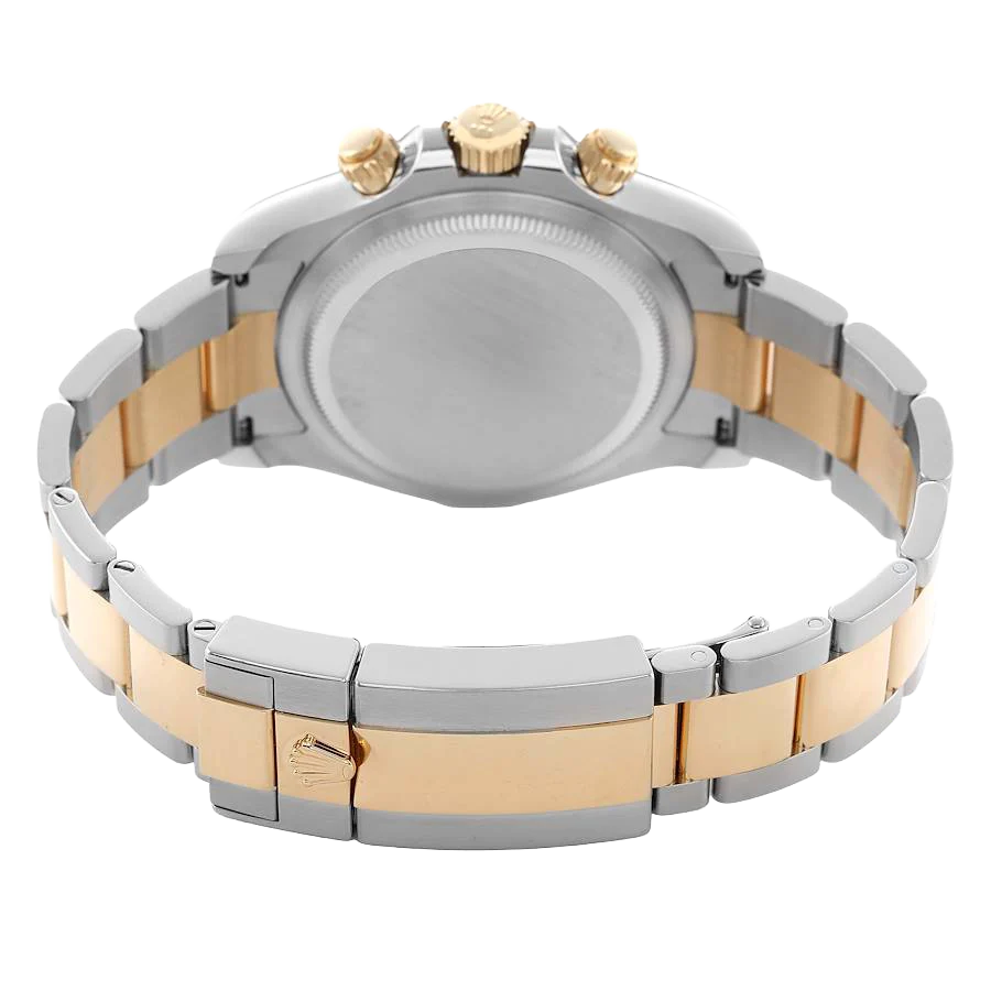 Daytona 40mm Steel Yellow Gold White Dial Mens Watch 126503