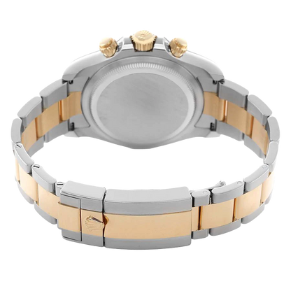 Daytona 40mm Steel Yellow Gold White Dial Mens Watch 126503