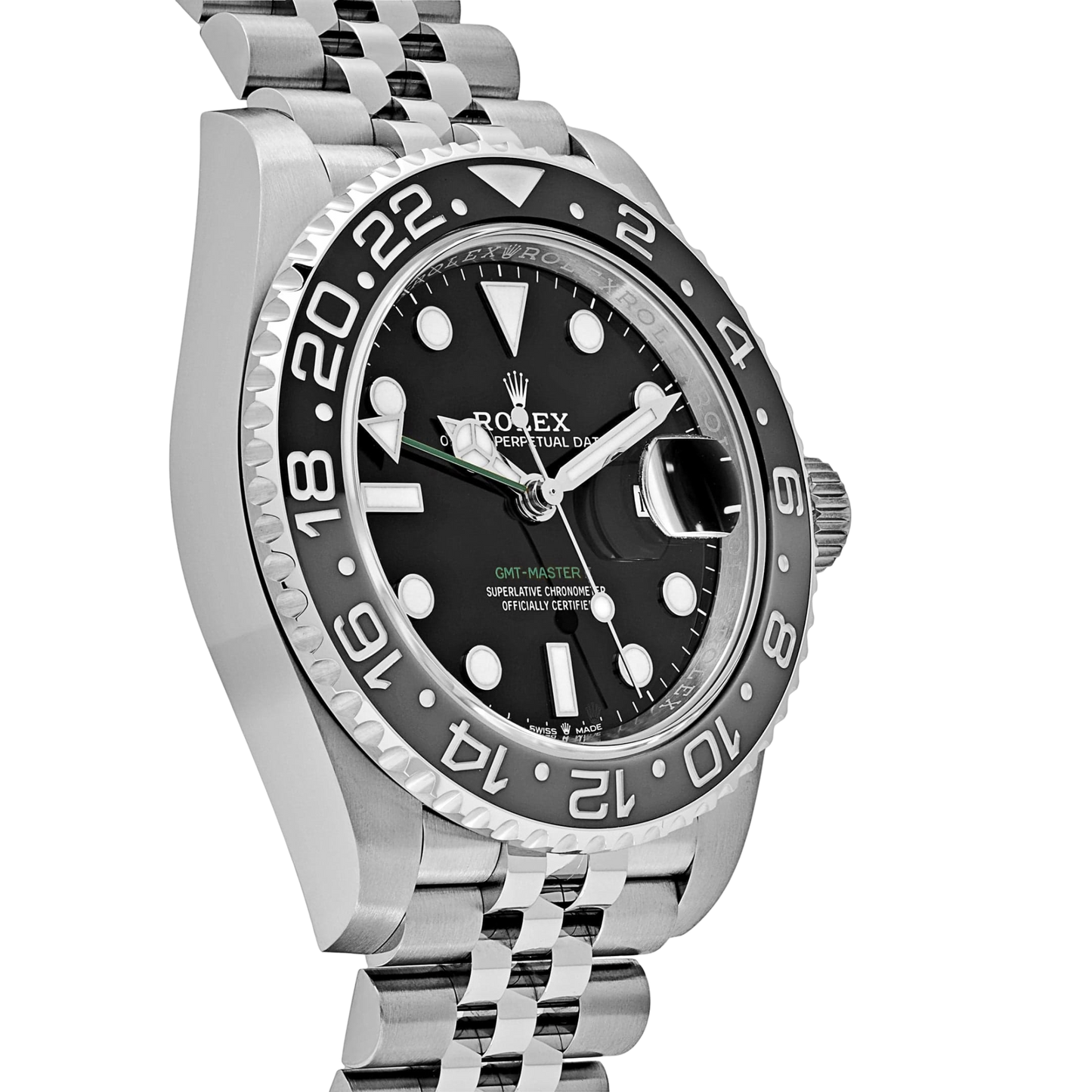 GMT-Master II Bruce Wayne Stainless Steel Black Dial Jubilee M126710GRNR-0003 New