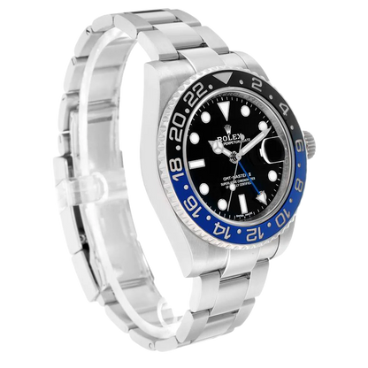 GMT Master II 40mm Steel Black Blue Batman Bezel Mens Watch 116710