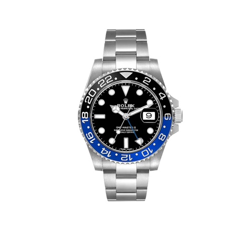 GMT Master II 40mm Steel Black Blue Batman Bezel Mens Watch 116710