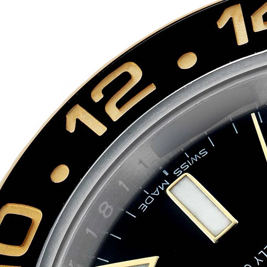 GMT Master II 40mm Steel Yellow Gold Mens Watch 116713