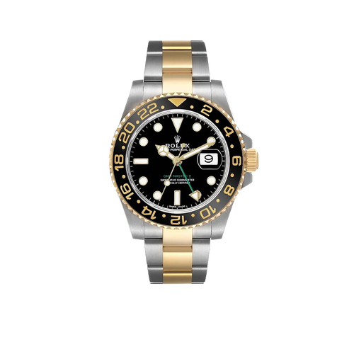 GMT Master II 40mm Steel Yellow Gold Mens Watch 116713