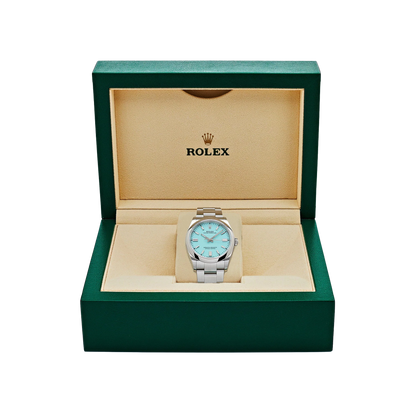 Oyster Perpetual 41mm Stainless Steel Turquoise Dial 124300-0006