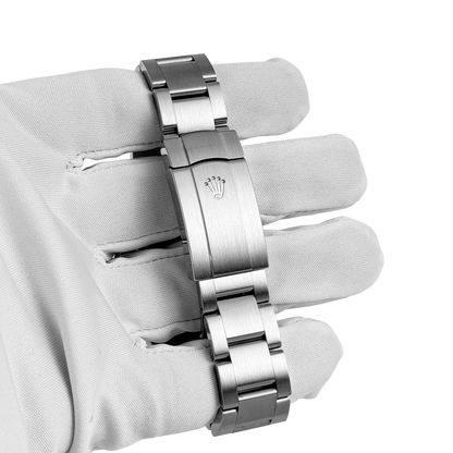 Oyster Perpetual 41mm Stainless Steel Coral Red Dial 124300 - 0007