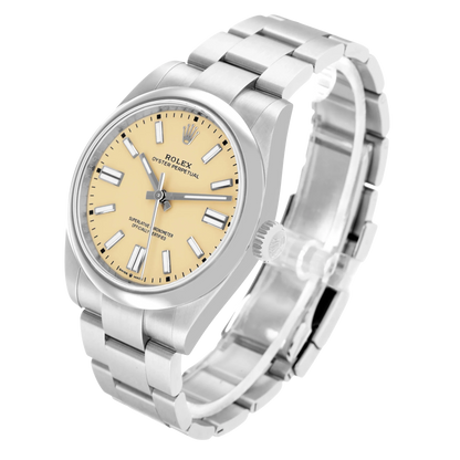 Oyster Perpetual 41mm Steel Beige Dial Mens Watch 134300
