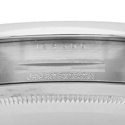 Oyster Perpetual 41mm Steel Silver Dial Mens Watch 124300